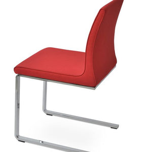 Polo Flat Dining Chair - elegant seating for dining areas | Image 3 | InSTYLE Home & Rugs