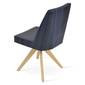 Prisma Pyramid Swivel Chair - comfortable seating for dining and office spaces | Image 2 | InSTYLE Home & Rugs