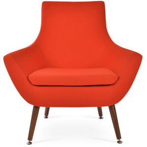 Rebecca Wood Armchair - upholstered armchair with padded comfort | Image 1 | InSTYLE Home & Rugs