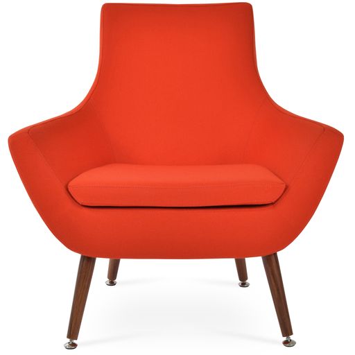 Rebecca Wood Armchair - upholstered armchair with padded comfort | Image 1 | InSTYLE Home & Rugs