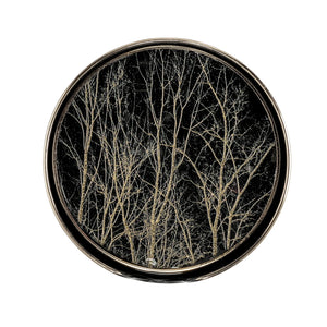 Savoy Gold Trim 4 Piece Round Coaster Set - modern accessories for a personalized living space | Image 3 | InSTYLE Home & Rugs