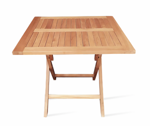Pamela Teak Folding Square Dining Table - stylish chairs for any table | Image 1 | InSTYLE Home & Rugs