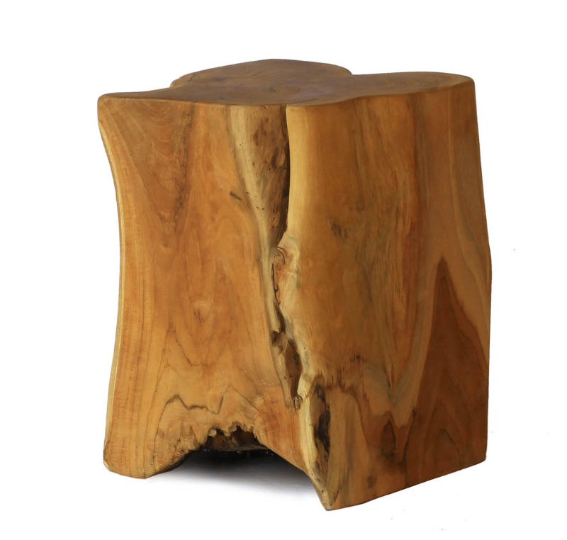 Heavy Cube Teak Side Table - available in a variety of materials and styles | Image 2 | InSTYLE Home & Rugs