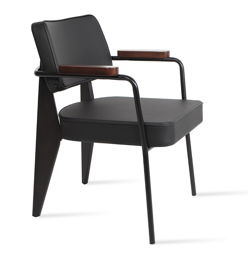 Prouve Armchair - upholstered armchair with padded comfort | Image 1 | InSTYLE Home & Rugs