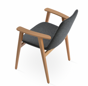 Eiffel Arm Guest Dining Chair - comfortable dining experience | Image 2 | InSTYLE Home & Rugs