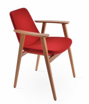 Eiffel Arm Guest Dining Chair - comfortable dining experience | Image 3 | InSTYLE Home & Rugs