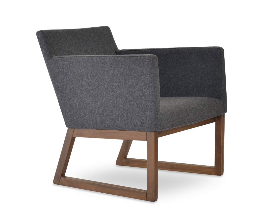 Harput Sled Wood Lounge - comfortable chairs for relaxation | Image 1 | InSTYLE Home & Rugs
