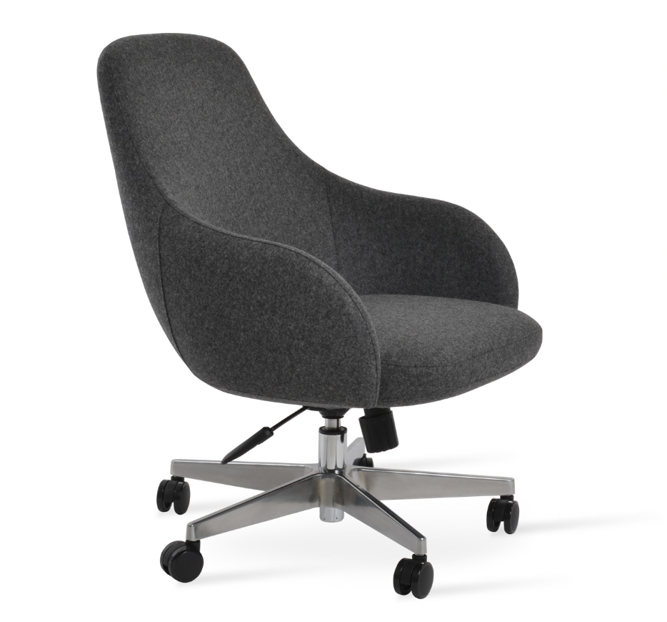 Gazel Arm Large Office Chair - comfortable seating for dining and office spaces | Image 1 | InSTYLE Home & Rugs