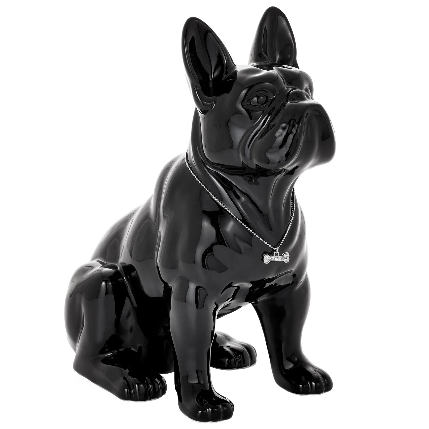 Sitting Ceramic French Bulldog - decor accents and accessories for every room | Image 1 | InSTYLE Home & Rugs