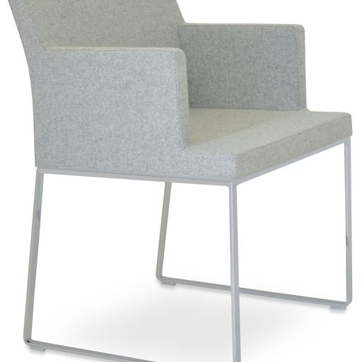 Soho Sled Chair - elegant seating for dining areas | Image 1 | InSTYLE Home & Rugs