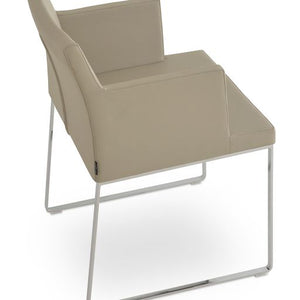 Soho Sled Chair - elegant seating for dining areas | Image 2 | InSTYLE Home & Rugs