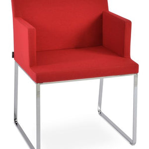 Soho Sled Chair - elegant seating for dining areas | Image 4 | InSTYLE Home & Rugs