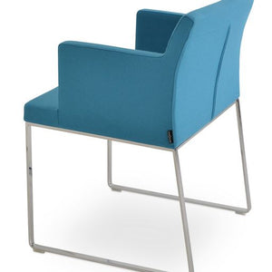 Soho Sled Chair - elegant seating for dining areas | Image 5 | InSTYLE Home & Rugs