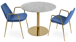 Tango Carrara Marble Dining Table - stylish dining table for gatherings | Image 14 | InSTYLE Home & Rugs