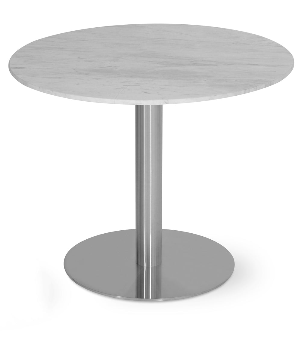 Tango Carrara Marble Dining Table - stylish dining table for gatherings | Image 1 | InSTYLE Home & Rugs