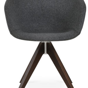 Tribeca Pyramid Swivel Chair - durable construction for long-lasting use | Image 1 | InSTYLE Home & Rugs