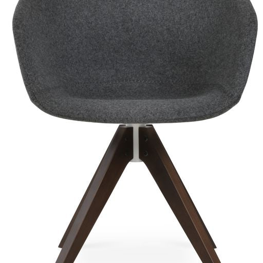 Tribeca Pyramid Swivel Chair - durable construction for long-lasting use | Image 1 | InSTYLE Home & Rugs