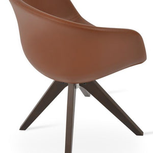 Tribeca Pyramid Swivel Chair - durable construction for long-lasting use | Image 4 | InSTYLE Home & Rugs