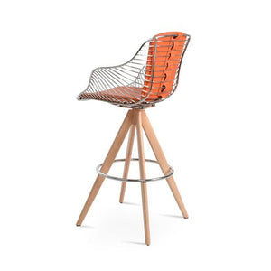 Zebra Pyramid MW Swivel Stool - compact and stylish design | Image 6 | InSTYLE Home & Rugs