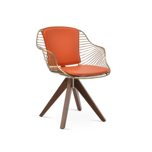 Zebra Pyramid Swivel - upholstered armchair with padded comfort | Image 1 | InSTYLE Home & Rugs