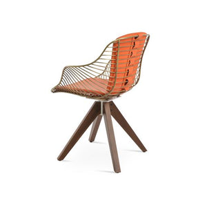 Zebra Pyramid Swivel - upholstered armchair with padded comfort | Image 2 | InSTYLE Home & Rugs