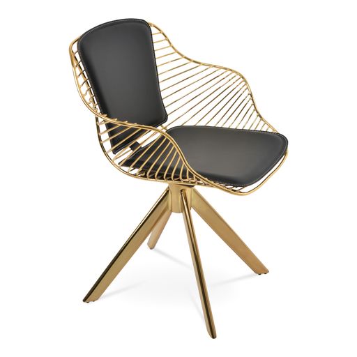 Zebra Sword Swivel - cozy armchair for reading and relaxation | Image 1 | InSTYLE Home & Rugs