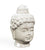 Anja buddha head ivory white -imax