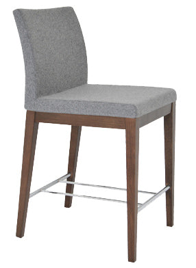 Aria Wood Stool - compact and stylish design | Image 4 | InSTYLE Home & Rugs