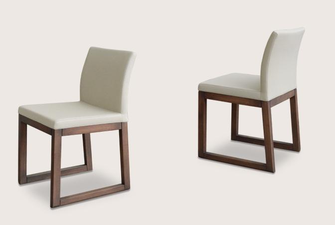 Aria Sled Wood Chair - variety of styles from classic to contemporary | Image 1 | InSTYLE Home & Rugs