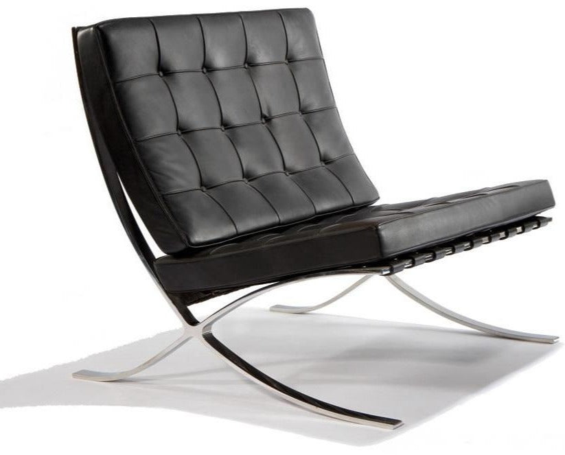 Barcelona Style Chair Half Genuine Leather - variety of styles from classic to contemporary | Image 1 | InSTYLE Home & Rugs
