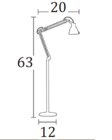 Black Table/ Floor Lamp - perfect lighting for modern homes | Image 4 | InSTYLE Home & Rugs