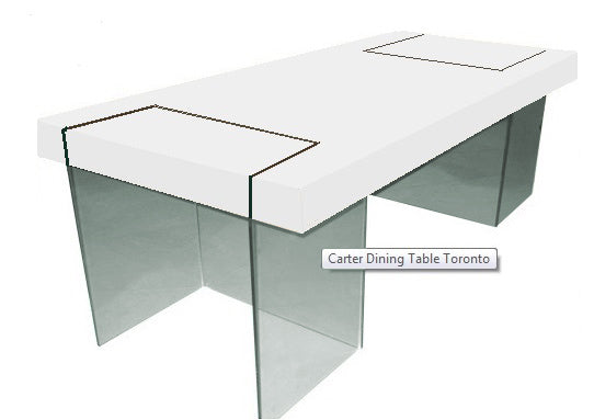 Carter Dining Table - stylish dining table for gatherings | Image 1 | InSTYLE Home & Rugs