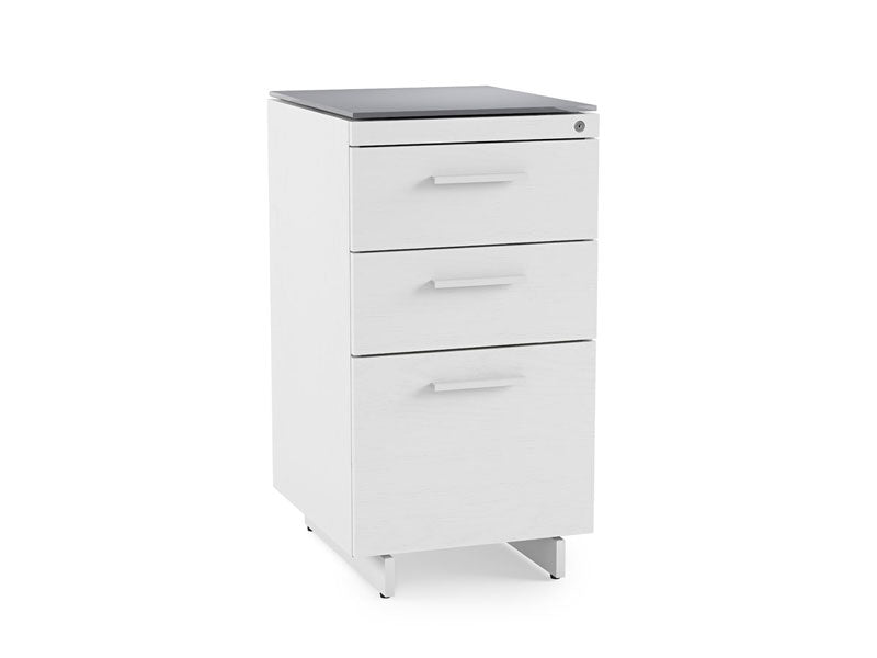 BDI Centro 3-Drawer File Cabinet 6414 - wooden drawer file with secure lock for sensitive files | Image 1 | InSTYLE Home & Rugs