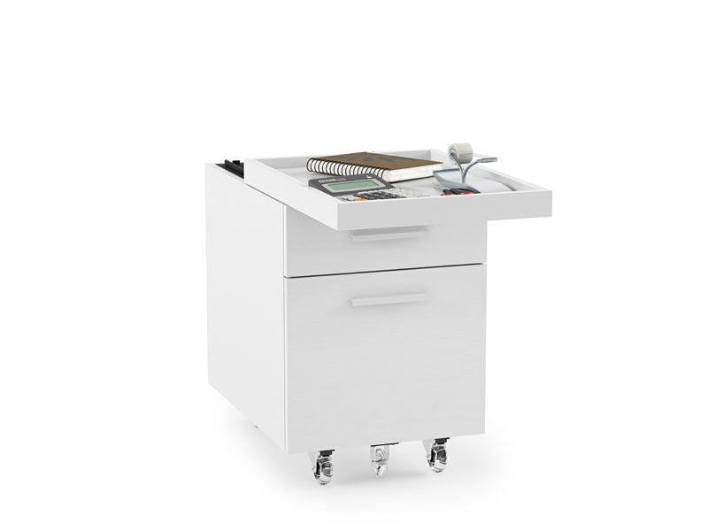 Centro Mobile Two-drawer File Pedestal 6407 - mobile file pedestal with rolling drawers for easy access | Image 1 | InSTYLE Home & Rugs