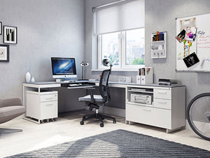 Centro Mobile Two-drawer File Pedestal 6407 - mobile file pedestal with rolling drawers for easy access | Image 4 | InSTYLE Home & Rugs