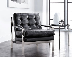 Court Leather Arm Chair - durable construction for long-lasting use | Image 2 | InSTYLE Home & Rugs