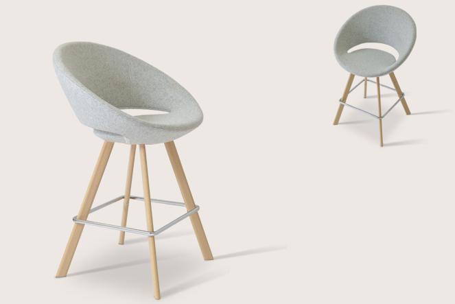 Crescent Sword Stool - compact and stylish design | Image 2 | InSTYLE Home & Rugs