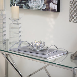 Crystal Lotus Candle Holder - modern candle holder with sleek design for contemporary decor | Image 3 | InSTYLE Home & Rugs