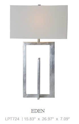 Eden table lamp - www.instylehome.ca