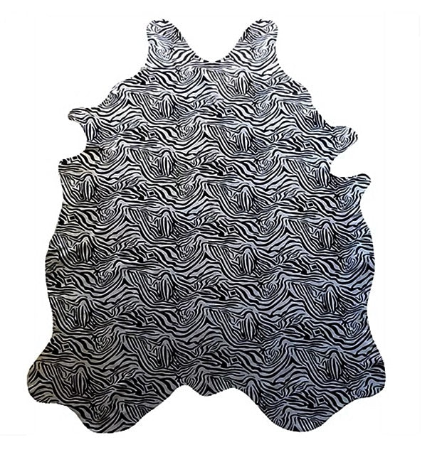 Baby Zebra Print Cowhide black and white - www.instylehome.ca
