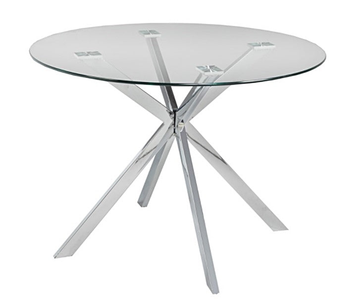 Frances Dining Table Chrome - comfortable dining experience | Image 1 | InSTYLE Home & Rugs