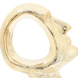 16702-02 gold head sculpture face