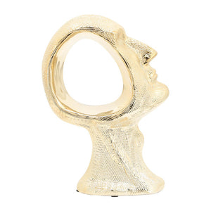 16702-02 gold head sculpture face