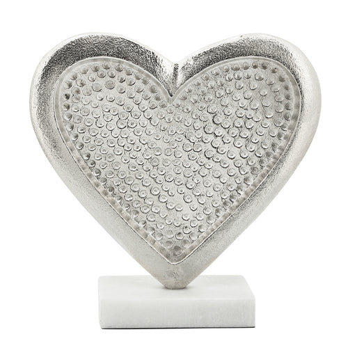 Heart On Marble Base - decorative table base for glass or wood tabletops | Image 2 | InSTYLE Home & Rugs