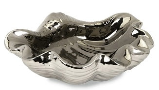 Ilena Silver Shell Bowl - stylish decorative bowl to enhance your home decor | Image 1 | InSTYLE Home & Rugs