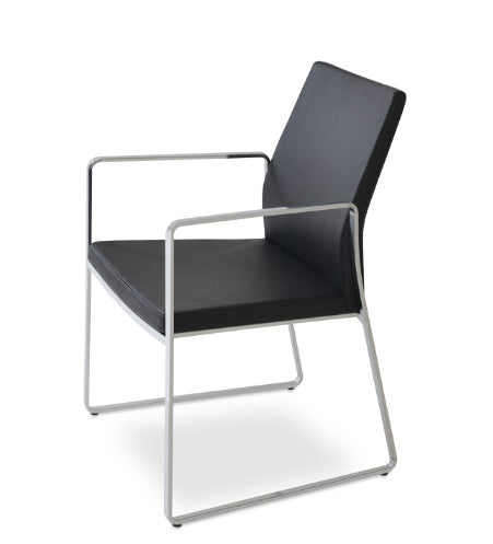 Pasha Sled Armchair - cozy armchair for reading and relaxation | Image 1 | InSTYLE Home & Rugs