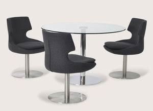 Patara round swivel - comfortable dining experience | Image 2 | InSTYLE Home & Rugs