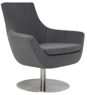 Rebecca Swivel - modern accent armchair for stylish interiors | Image 3 | InSTYLE Home & Rugs