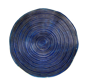 S/2 Decorative Metal Swirl Tray, Blue/Multi - available in various shapes, sizes, and materials | Image 4 | InSTYLE Home & Rugs