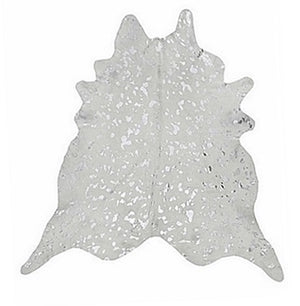 Silver Splash White Cowhide - www.instylehome.ca